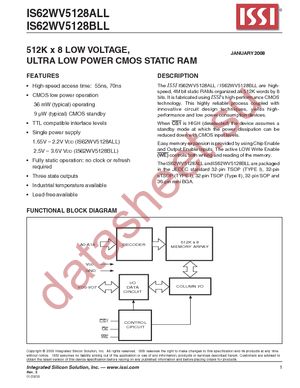 IS62WV5128BLL-55QLI-TR datasheet  